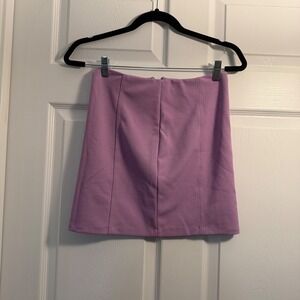 Zara Mini Skirt Purple Small Minimalist Career Night Out